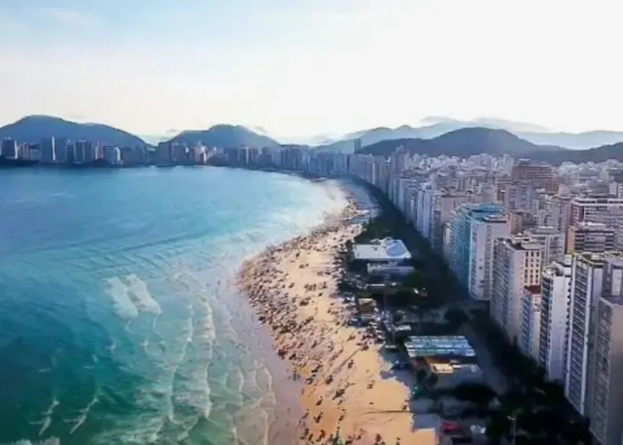 PÉ na Areia com Jacuzzi e Vista Incrível Para MAR! Guarujá